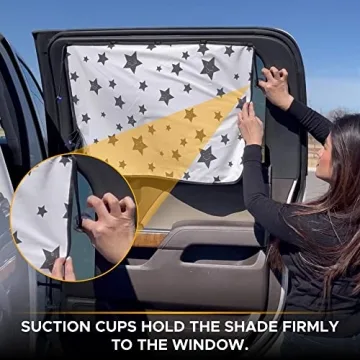 EcoNour Magnetic Car Window Shade for Sun Protection