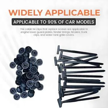 150PCS Universal Nylon Zip Tie Buckle - Heavy Duty for Cars