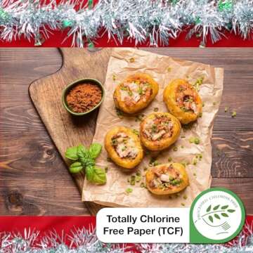 Zenlogy 9x13 Parchment Paper (100 sheets) - Unbleached, High Heat, Non-stick, Pre-cut Baking Paper for Quarter Sheet Pans - Great for Baking, Roasting, Wrapping, Dehydrator, and so much more