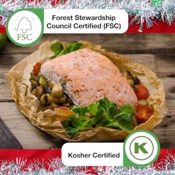 Zenlogy 9x13 Parchment Paper (100 sheets) - Unbleached, High Heat, Non-stick, Pre-cut Baking Paper for Quarter Sheet Pans - Great for Baking, Roasting, Wrapping, Dehydrator, and so much more