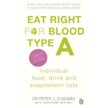 Eat Right for Blood Type a: Individual Food, Drink and Supplement Lists