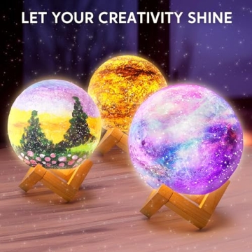 Klever Kits DIY Moon Lamp Craft Kit for Kids