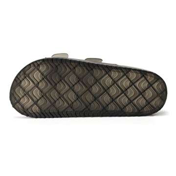 FUNKYMONKEY Women's Comfort Slides with Double Buckles