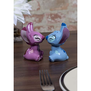 Enesco Disney Stitch and Angel Salt and Pepper Set
