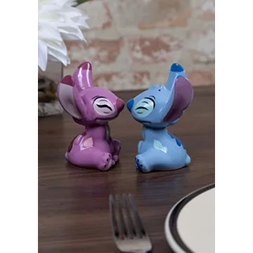 Enesco Disney Stitch and Angel Salt and Pepper Set