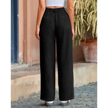 BTFBM Women's Striped Dress Pants - Spring 2025 Stylish Trousers