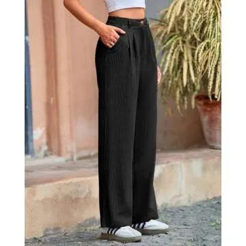 BTFBM Women's Striped Dress Pants - Spring 2025 Stylish Trousers