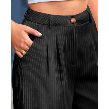 BTFBM Women's Striped Dress Pants - Spring 2025 Stylish Trousers