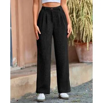 BTFBM Women's Striped Dress Pants - Spring 2025 Stylish Trousers
