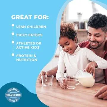 Healthy Heights Grow Daily Kids Protein Drink Mix (Plain) - High Protein Shake for Kids 3+