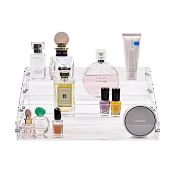 Kingtaily Clear Acrylic Organizer for Makeup and Crafts