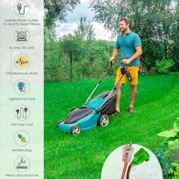 GoGreen Power 100ft Heavy Duty Outdoor Extension Cord