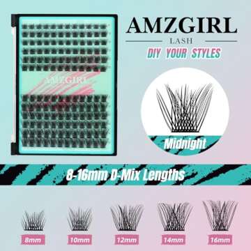 AMZGIRL LASH Midnight DIY Lash Extension Kit - 144 pcs
