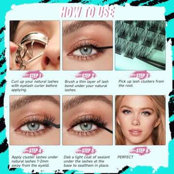 AMZGIRL LASH Midnight DIY Lash Extension Kit - 144 pcs