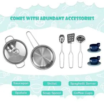 HONEY JOY Kids Kitchen Playset for Creative Pretend Play