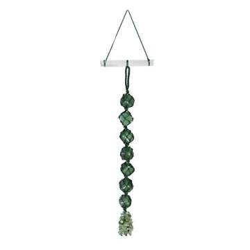 Jovivi Natural Crystals Healing Stones Window Car Hanging Ornaments Green Aventurine Tumbled Gemstones Selenite Stick for Chakra Healing, Reiki, Protection, Yoga Meditation, Good Luck, Feng Shui