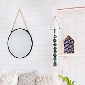 Jovivi Natural Crystals Healing Stones Window Car Hanging Ornaments Green Aventurine Tumbled Gemstones Selenite Stick for Chakra Healing, Reiki, Protection, Yoga Meditation, Good Luck, Feng Shui