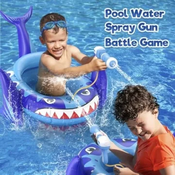 Sunrad Kids Pool Float with Water Gun, Fun Shark Design