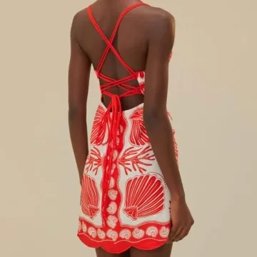 Women Summer Boho Cami Dress Stylish Floral Sundress