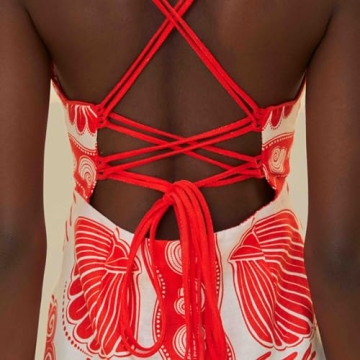 Women Summer Boho Cami Dress Stylish Floral Sundress