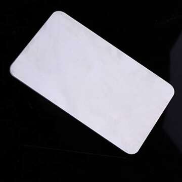 Compact Stainless Steel Mixing Palette with Spatula