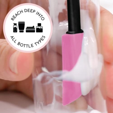 S&T INC. 2-Piece Silicone Makeup Spatula Set for Beauty