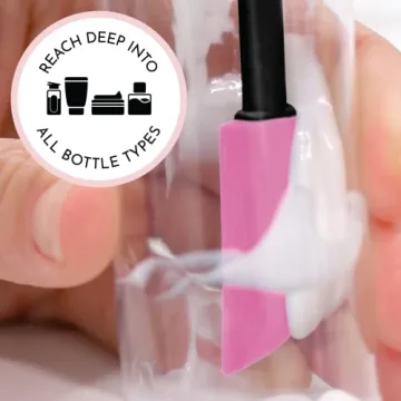 S&T INC. 2-Piece Silicone Makeup Spatula Set for Beauty