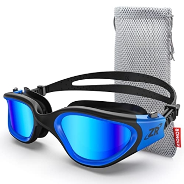 ZIONOR Swim Goggles, Upgraded G1 Polarized Swimming Goggles UV Protection Anti-fog Adjustable Strap ...