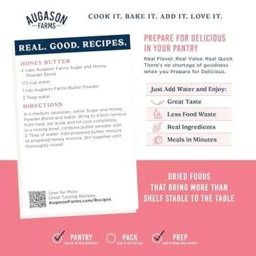 Augason Farms Sugar & Honey Powder Blend - 227 Servings