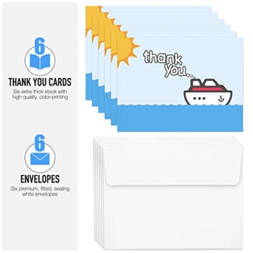 Personalized Cruise Staff Thank You Cards Gratitude Pack