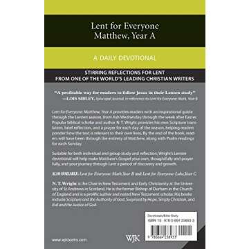Lent for Everyone: Matthew, Year A: A Daily Devotional
