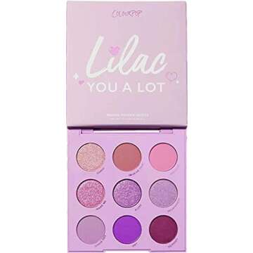 Colourpop "Lilac You A Lot" 9-Pan Eyeshadow Palette - Vibrant Shades for Creative Looks