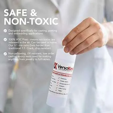 Versakoat Epoxy Resin Kit Casting-16 oz 2 Part, 1 Gallon Epoxy Cutting Edge 3-to-1 Ratio Makes This Crack Chip UV Proof Odorless A True Casting Epoxy for Jewelry