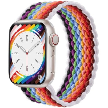 Zedoli Braided Solo Loop Compatible with Apple Watch Band 38mm 40mm 41mm 42mm 44mm 45mm 46mm 49mm Wo...