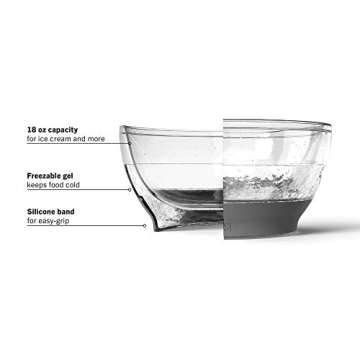 Host Freeze Ice Cream Bowls 18oz BPA-Free Double Walled