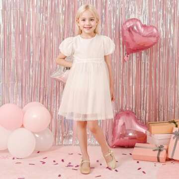 Dufannie Gold Flower Girl Shoes for Toddlers Comfort Style