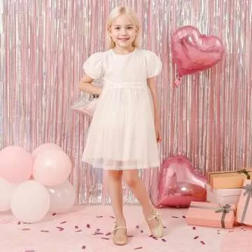 Dufannie Gold Flower Girl Shoes for Toddlers Comfort Style