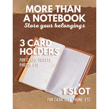 InnoBeta Pisces Zodiac Leather Journal - Refillable Travel Diary