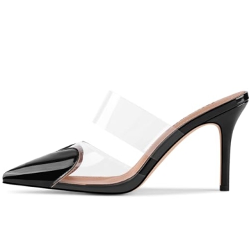 Divanne Women's Heart Heeled Mules - Stylish Comfort for All Occasions