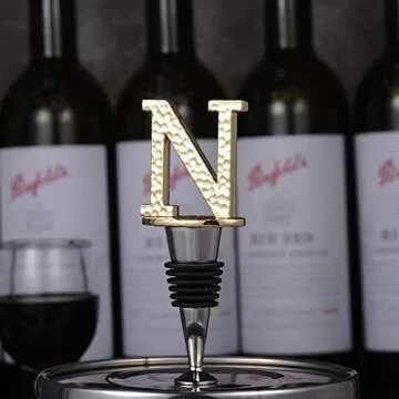 Miicol Gold Prosecco Stopper - Personalized Wine Gift