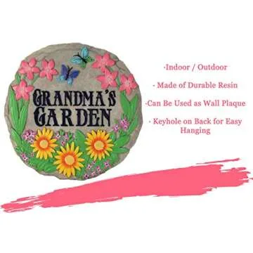 Spoontiques Grandma's Garden Stepping Stone Decor