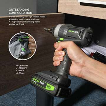 GALAX PRO Cordless Drill and Impact Driver Set