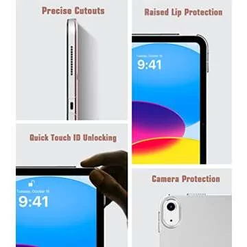 TiMOVO Case for iPad 10th Generation Case 2022, Slim Stand Cover for iPad 10th Gen 10.9 inch,Support Touch ID, Auto Wake/Sleep Smart Shell with Translucent Back, fit iPad 10 Case, Light Pink