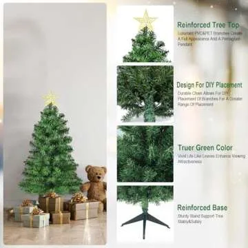 3FT DUUDO Premium Hinged Mini Christmas Tree
