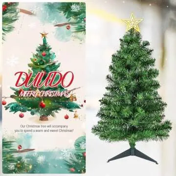 3FT DUUDO Premium Hinged Mini Christmas Tree