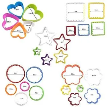 25 PCS Cookie Cutter Set - Multi-size for Fun Baking and Crafts