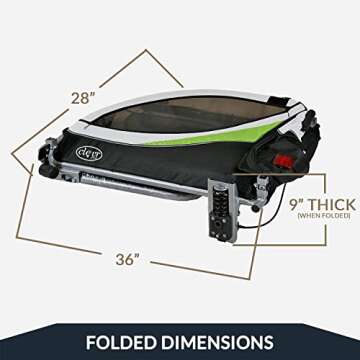 ClevrPlus Deluxe 3-in-1 Double 2 Seat Bicycle Bike Trailer Jogger Stroller for Kids Children | Foldable w/Pivot Front Wheel, Green