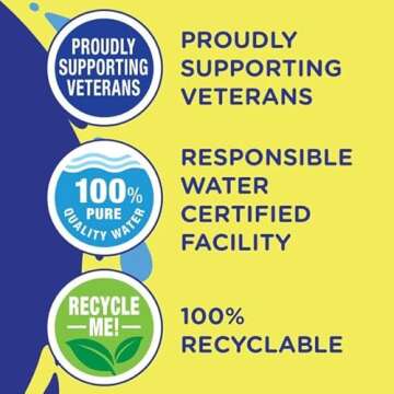 Nestle Water, Pure Life, Purified Water, 8 Fl Oz (Pack of 15, Total of 120 Fl Oz)