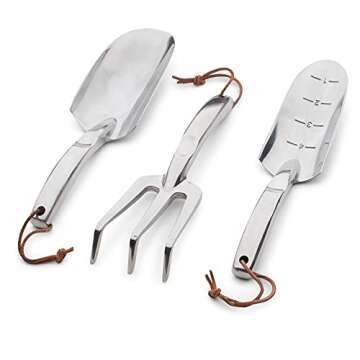 Kings County Tools Garden Tool Set for Easy Soil Cultivation