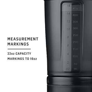 BlenderBottle Shaker Bottle with Pill Organizer and Storage for Protein Powder, ProStak System, 22-Ounce, Rose Pink